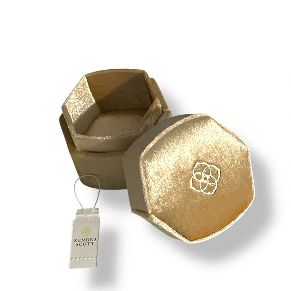 NWT Kendra Scott Davis Small Box in Gold - Picture 4 of 10